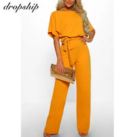 Dropship Jumpsuit Rompers Womens Overalls Women Jumpsuits 2022 Streetwear  Romper Spring Summer Lace-up Short Sleeve