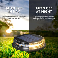 4-Pack Solar LED Pathway Lights - Waterproof, 1200mAh, Outdoor Garden