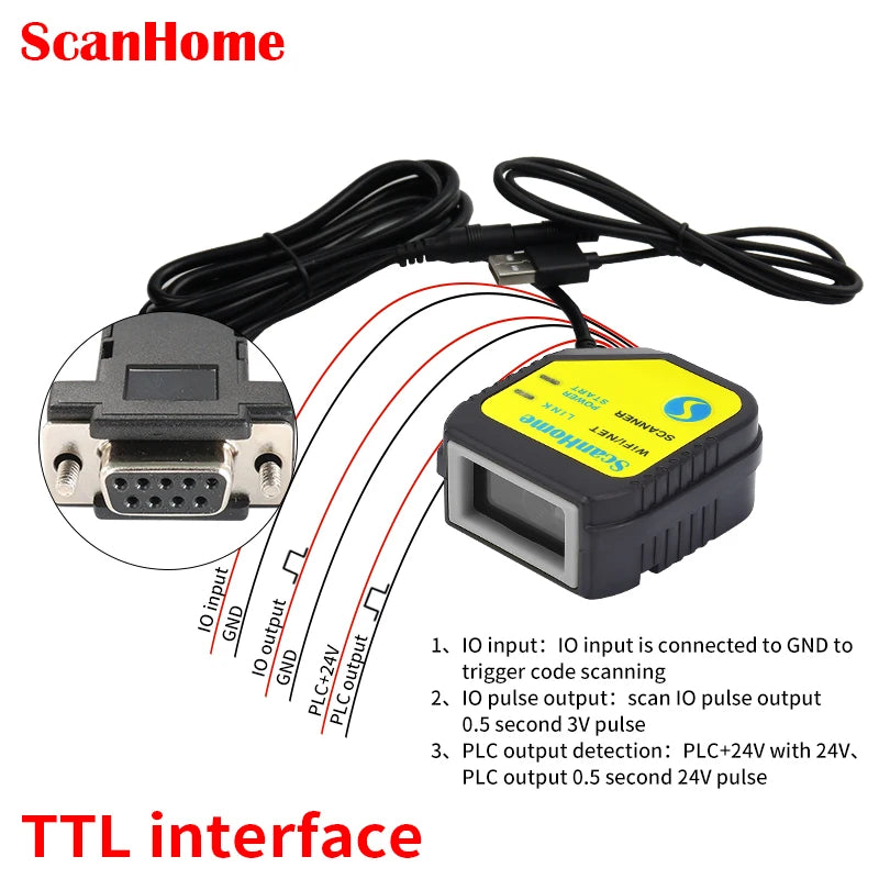 Embedded Barcode Scanner BarCode Reader code reader fixed Mounted code Engine Module USB 1D/2D QR PDF417Code ScanSH-400 - Big ben-Boutique