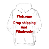 Diy Custom Design Own Style Polyester 3D Hoodie Men Fashion Casual Tops Customize Hoodies Personality Printed Products Pullover