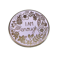 Fun Mental Health Awareness Badges Self Anxiety Brooch Lapel Pins for Fashion Women Clothes Bags Jewelry Accessories