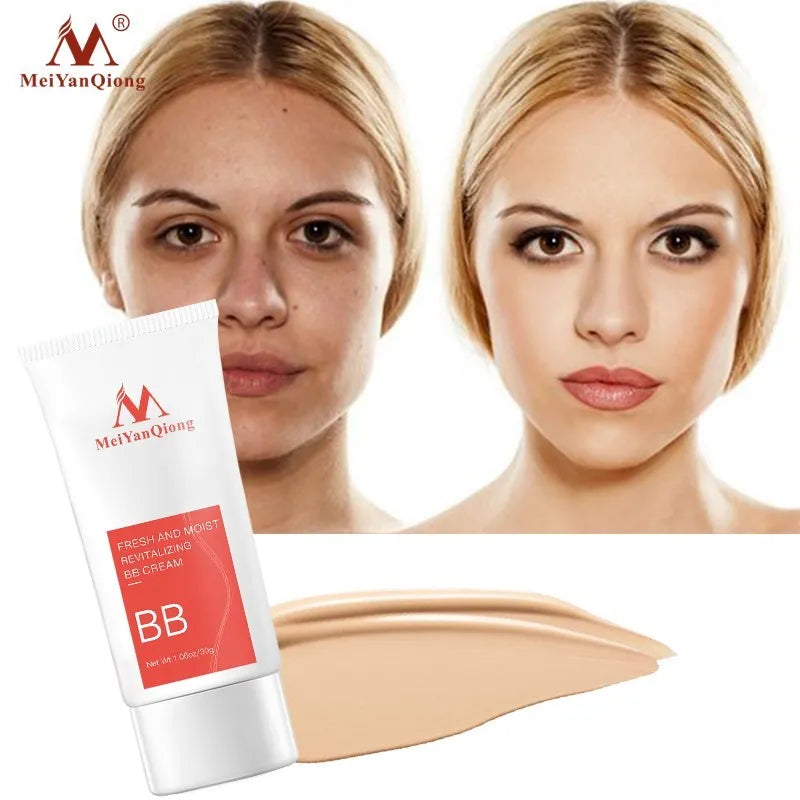 MeiYanQiong Fresh And Moist Revitalizing BB Cream Makeup Face Care Whitening Compact Foundation Concealer Prevent Bask Skin Care