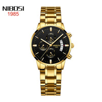 NIBOSI Quartz Watch Women Watches Ladies Stainless Steel Women's Bracelet Watches Female Clock Relogio Feminino Montre Femme