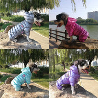 Winter Dog Clothes Waterproof Pet Jumpsuit Warm Dog Coat Puppy Jacket Chihuahua Hoodies Shih Tzu Poodle Outfit For Small Dogs