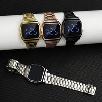 Women's Wrist Watch New Luxury Gold Stainless Steel Link Bracelet Men LED Digital Watches Fashion Men's Sport Watch Reloj Mujer