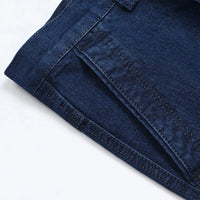 New Arrival Stretch Jeans for Men Spring Autumn Male Casual High Quality Cotton Regular Fit Denim Pants Dark Blue Baggy Trousers