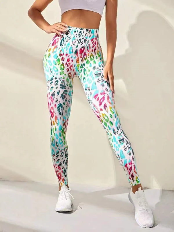 New 3D Print Tie Dye Sports Pants Women Seamless  Leggings High Waist Fitness Push Up Leggings Gym Clothing Workout Tights