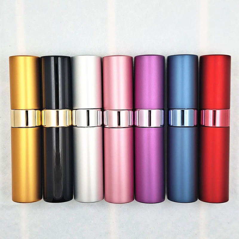 1pc 15ml Top Quality Refillable Glass Perfume Bottle Metal Atomizer Spray Travel Aluminum Empty Parfume Bottles