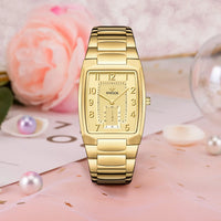 WWOOR 2023 New Gold Women Watches Creative Steel Women's Bracelet Wrist Watches Ladies Square Waterproof Female Relogio Feminino