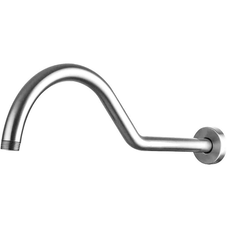 Brushed Nickel S-Shaped NPT High Length Shower Arm