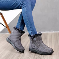 Waterproof Snow Boots Plush Warm Winter Shoes Casual Lightweight Ankle Boots