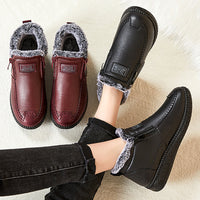 Plush Ankle Boots Winter Warm Shoes Gift For Mom Snow Boots Women