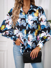 Ladies Printed Casual Vacation Loose Shirt Top - Big ben-Boutique